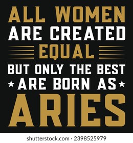 Aries typography typography tshirt design 