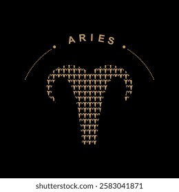 Aries Unique Zodiac Sign Design for Astrology Lovers | Custom Horoscope Art