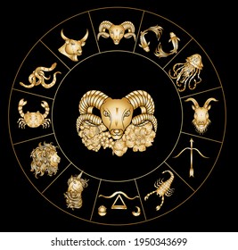 Aries vector Astrology design horoscope circle and signs zodiac set vector signs such as aries  taurus  gemini  cancer  leo  virgo  libra  scorpio  sagittarius  capricorn aquarius  pisces 