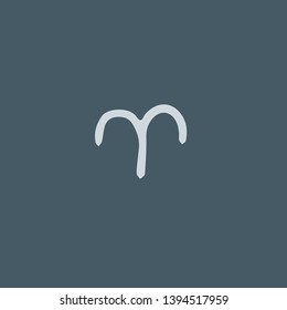 Aries vector icon. Aries concept stroke symbol design. Thin graphic elements vector illustration, outline pattern for your web site design, logo, UI. EPS 10.