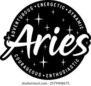 aries zodiac astrology star sign graphic design vector file