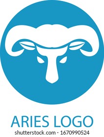 Diseño de vectores con el logotipo Aries Zodiac
