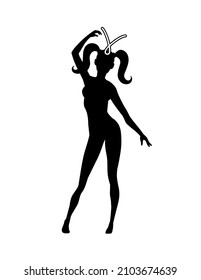 Aries zodiac sign artwork, adult coloring book page, beautiful horoscope symbol girl, vector illustration