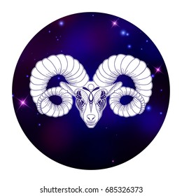 Signo de zodiaco, símbolo de horóscopo, ilustración vectorial