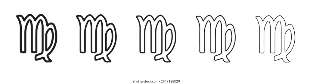 Aries zodiac sign icon vector illustration isolated