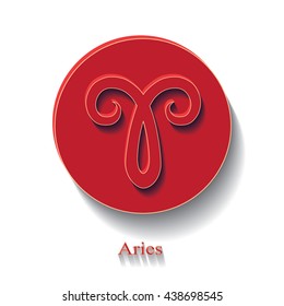 Aries zodiac sign.Vector illustration.