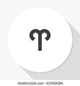 Aries zodiac symbol.