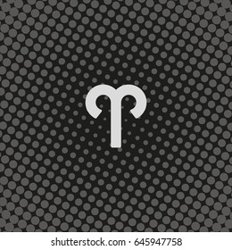 Aries zodiac symbol.