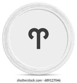 Aries zodiac symbol.