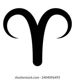 Aries zodiac symbol icon vector illustration design