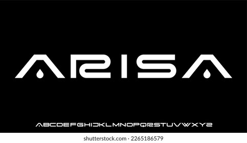 ARISA modern, futuristic modern geometric font