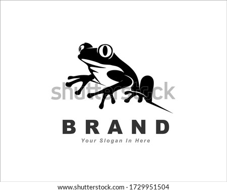 arise black frog art logo design inspiration