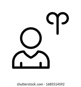 arise vector thine line icon 