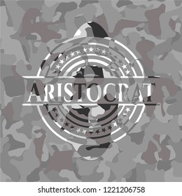 Aristocrat on grey camo pattern