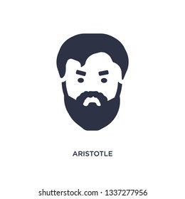 aristotle icon. Simple element illustration from greece concept. aristotle editable symbol design on white background. Can be use for web and mobile.