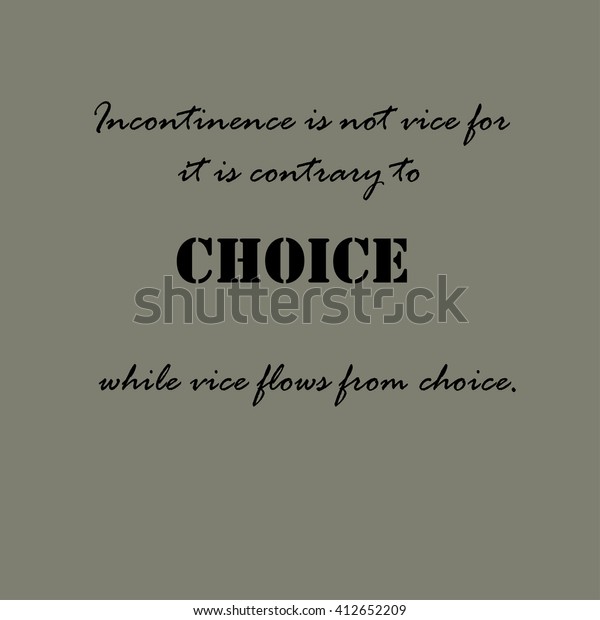 Aristotle Quotes Incontinence Not Vice Stock Vector (Royalty Free ...