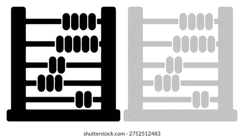 Arithmetic calculator, traditional math device, learning beads frame, number counter.