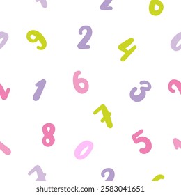 Arithmetic Mosaic, A Colorful Math Seamless Pattern