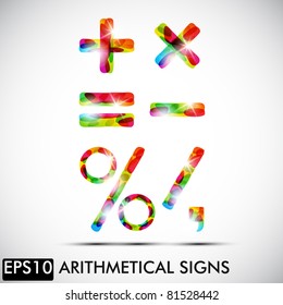 Arithmetical signs, eps10