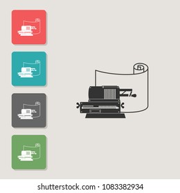 Arithmometer - vector icon. Symbol for web, infographics, print design and mobile UX/UI kit. Vector illustration, EPS10.