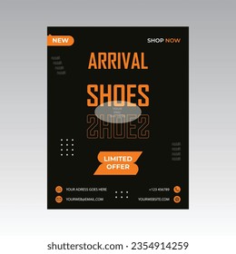 Arival shoes design vector f