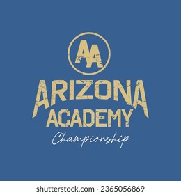ARIZONA ACADEMY COLLEGE PRINT FOR T SHIRT, SWEAT ETC.
