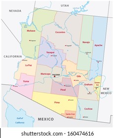 arizona administrative map