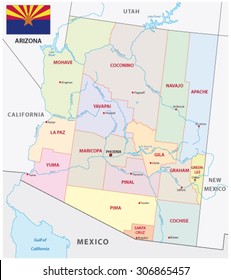 Tucson Map And Flag Lake Powl Images, Stock Photos & Vectors | Shutterstock