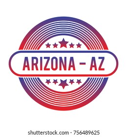 Arizona AZ vector badge