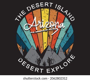 Arizona Cactus line vector t-shirt design. desert vibes artwork Cactus artwork for t-shirts prints, Apparel sticker ,posters and others -9	