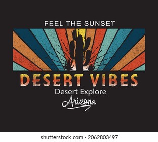 Arizona Cactus line vector t-shirt design. desert vibes artwork Cactus artwork for t-shirts prints, Apparel sticker ,posters and others -8