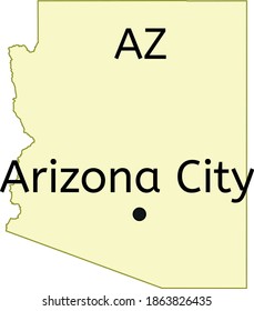 Arizona City census-designated place location on Arizona map