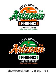 Arizona city circle urban vintage calligraphy typeface, graphic typography for t-shirt, posters, labels, etc.