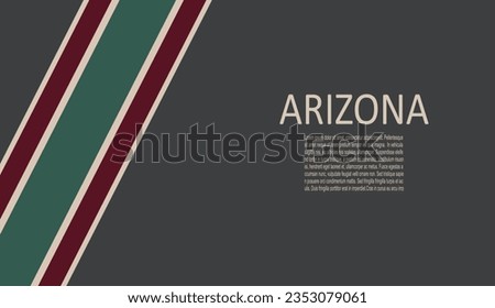 Arizona Coyotes ice hockey team uniform colors. Template for presentation or infographics.