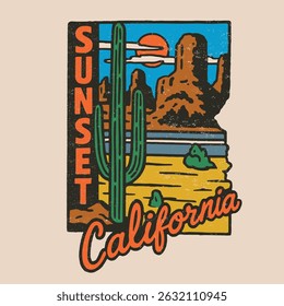 Arizona desert Graphics. t-shirt sweatshirt all apparel clothing design graphic. dessert print for fashion and clothing. fashion graphic design or poster design. natural desert hand drawing sketch.