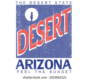 Arizona desert  print design for  patch, sticker, batch, apparel, logo, embroidery, etc. Explore more vintage artwork. Desert vibes t shirt print design. 