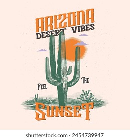 Arizona desert vibes adventure vintage graphic print design for t shirt. cowgirl,  cowboy boots, t shirt design, fashion, wild, desert, cactus, boots, rodeo, western, traditional, cowgirl boots,