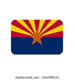Arizona flag vector icon on white background