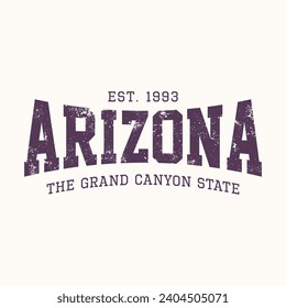 Arizona, Graphic design print t-shirts fashion, illustration, vector, posters, cards, stickers, mug