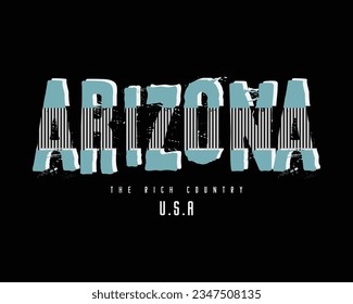 Arizona illustration typography. perfect for t shirt design
