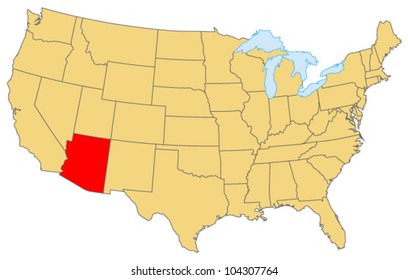 Arizona Locate Map