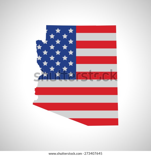 Arizona Map Stock Vector (Royalty Free) 273407645