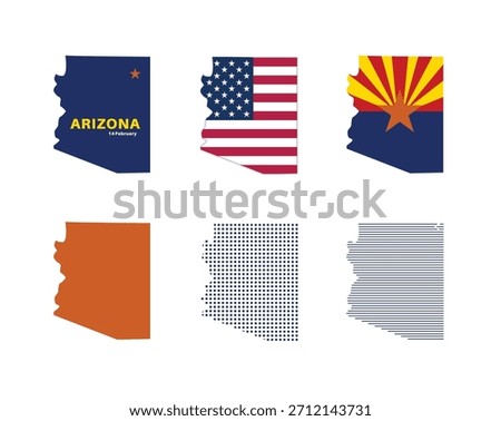 Arizona map. Arizona state maps in various types