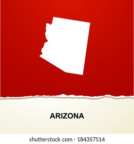 Arizona Map Vector Background Stock Vector (Royalty Free) 184357514 ...