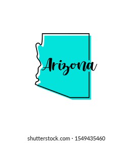 Arizona Map Vector Design Template