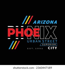 Arizona phoenix design for t-shirt, print, poster, banner, flyer, wallpaper, vector illustration