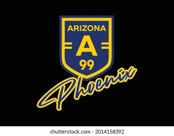 Arizona Phoenix, typography graphic design, for t-shirt prints, vector illustration