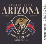 arizona slogan, varsity slogan, united states varsity graphic for t-shirt