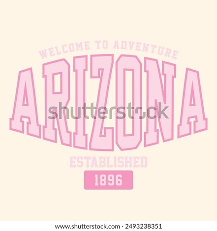 arizona slogan, varsity slogan, united states varsity graphic for t-shirt