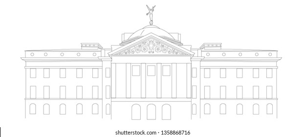 Arizona State Capitol Building Vector 